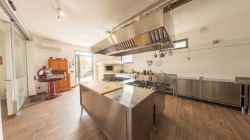 Villa | Private kitchen | Fridge, oven, stovetop, dishwasher