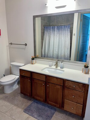 Towels, soap, toilet paper