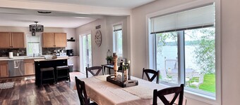 Enjoy beautiful sunsets year round from this spacious 3 BR home on Lake Orono.