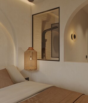 1 bedroom, WiFi, bed sheets - Modern Seafront Room on the 1st Floor (Charaki)
