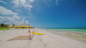 Beach nearby, white sand