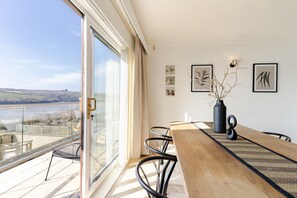 Dining - Tide's Edge is a large waterfront retreat sleeping 10 in a prime position (Fistral)