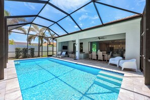 A heated pool