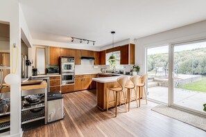 Fridge, microwave, oven, stovetop - Exclusive 100-Acre Modern Estate Designed Home (Alton)