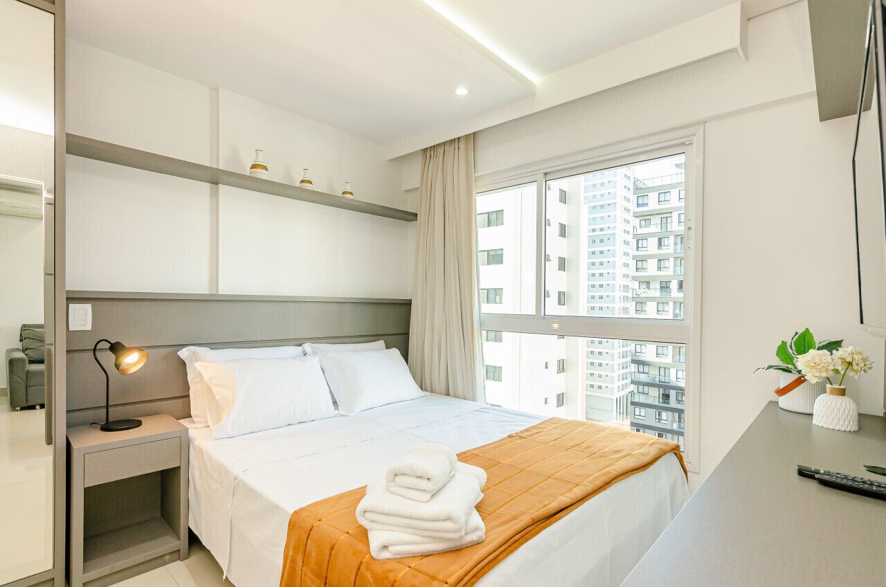 1 bedroom, desk, iron/ironing board, travel crib