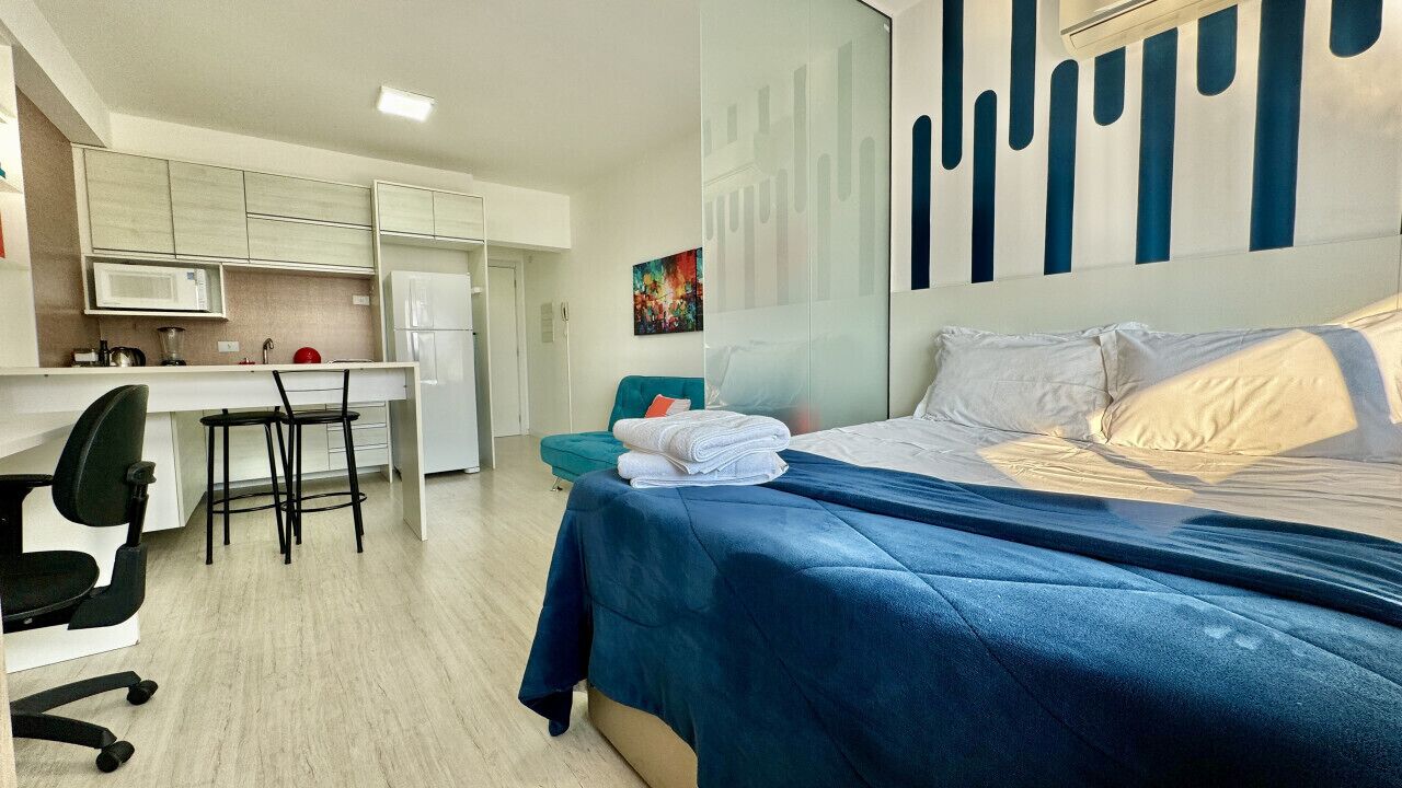 1 bedroom, desk, iron/ironing board, travel crib