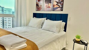 2 bedrooms, desk, iron/ironing board, travel cot