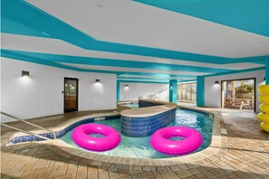 Indoor pool, a heated pool