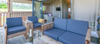 Sea View 2 Bed Hot Tub Safari Tent - Foxglove