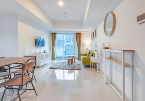 Deluxe-Apartment, 2 Schlafzimmer, Balkon, Stadtblick | Ausblick vom Zimmer