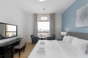 2 bedrooms, in-room safe, iron/ironing board, WiFi