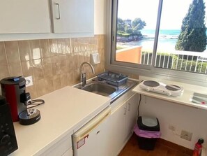 Fridge, microwave, oven, coffee/tea maker - 180° sea view | Wifi | Parking | (Saint Raphaël)