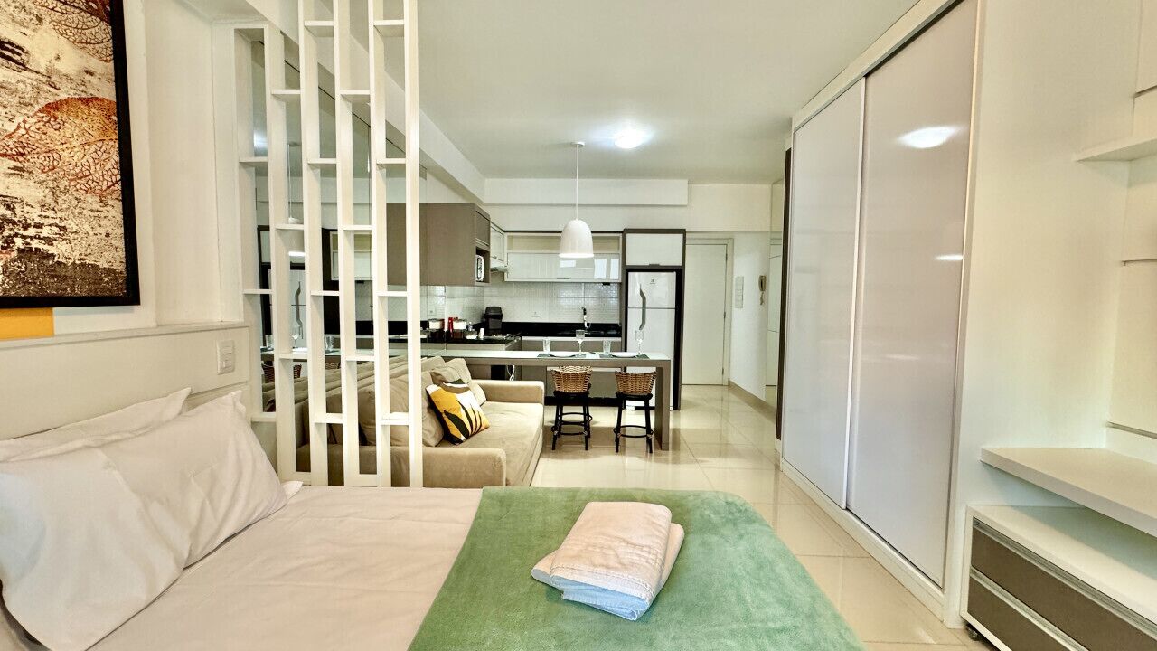 1 bedroom, desk, iron/ironing board, travel cot