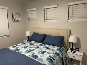 3 bedrooms, iron/ironing board, travel cot, WiFi