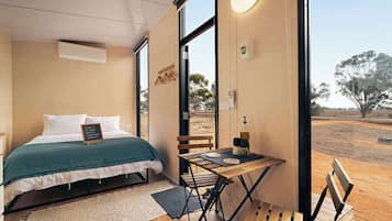 1 makuuhuone, vuodevaatteet