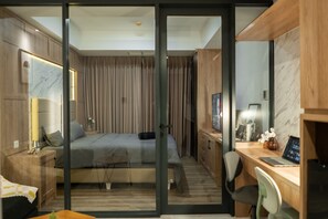 Superior Apartment, 1 Bedroom, Kitchen, City View | 1 bedroom, minibar, blackout curtains, soundproofing - The Smith Luxury SkyView Apartments (Tangerang)