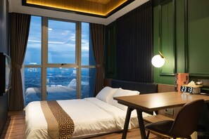 Deluxe Apartment, 2 Bedrooms, Balcony, City View | City view - Seaview GoldCoast Residence in Jakarta (Jakarta)