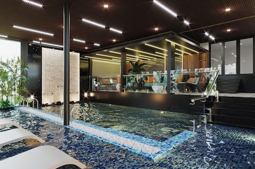 Poolside bar