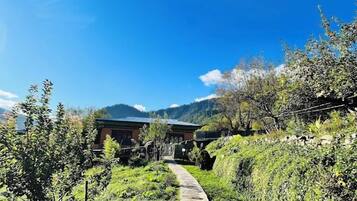 Quarto casal ou duplo conforto, sacada, vista para a colina | Vista para o jardim