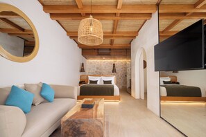1 Bedroom Villa with Private Pool | Living area | 50-inch Smart TV with digital channels - The Arden Villa Uluwatu by Ini Vie Hospitality (Pecatu)