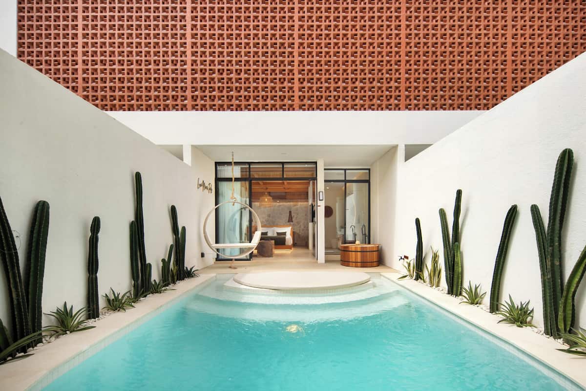 Villa – deluxe, bassengutsikt | 1 soverom, minibar, safe på rommet og skrivebord