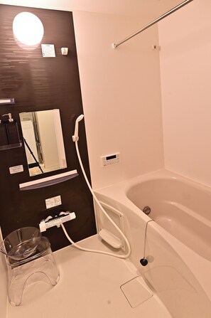 Basic Apartment, Balcony, City View | Bathroom - Gluck Hotel (Osaka)