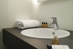 Hair dryer, towels