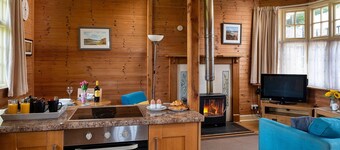 Hütte am Mawddach Trail mit toller Aussicht