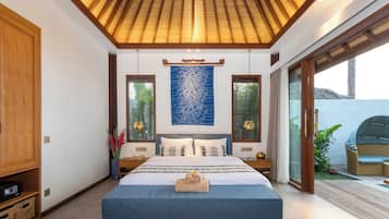 Deluxe-Villa, Gartenblick | 1 Schlafzimmer, kostenloses WLAN