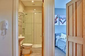 Shower, hair dryer