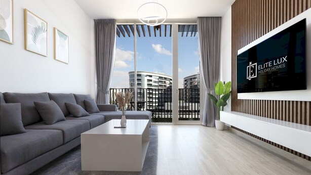 Unclassified image, 1 of 22, button - Elite LUX Holiday Homes - Luxury Retreat 1BR Pool Gym in Arjan Dubai (Dubai)