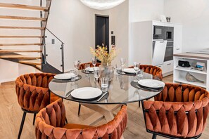 Dining - ELBE.6 – Stylish Apartment Right by the Elbe (Wittenberge)