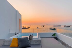 Romantic Double Room, Sea View | Terrace/patio
