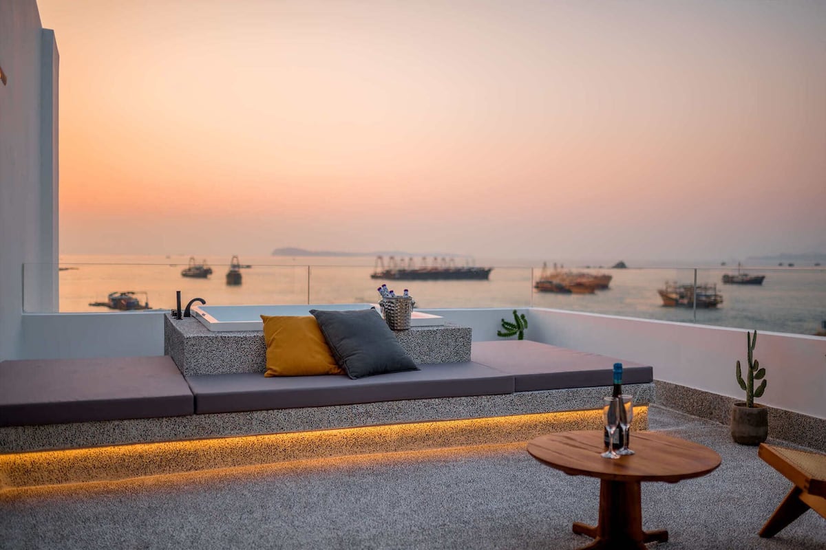 Luxury Κρεβάτι Ξενώνα, Θέα στη Θάλασσα | Βεράντα/αίθριο
