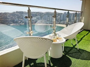 Deluxe Double Room, Ocean View | Terrace/patio