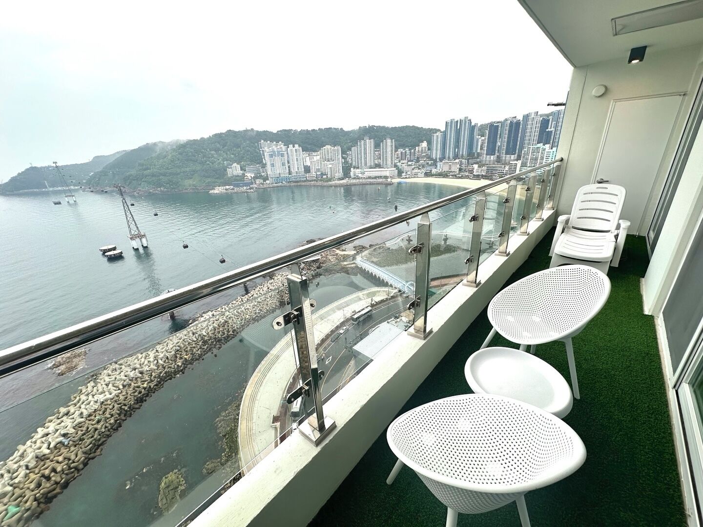 Junior-dobbeltværelse - strandudsigt | Terrasse/gårdhave