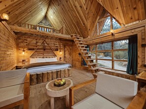 高级小屋, 2 间卧室, 露台, 山景 | 客房内保险箱、笔记本电脑工作区、遮光窗帘、熨斗/熨板