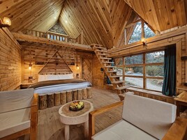 Luxury Safari Tent | In-room safe, laptop workspace, blackout drapes, iron/ironing board