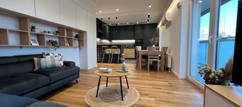 Luxury Apartment in the City Center I Air-condition,Parking,Balcony, Atlas Arena