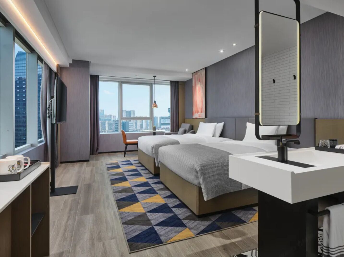 Tomannsrom – superior, flere senger, byutsikt | Utsikt fra rommet