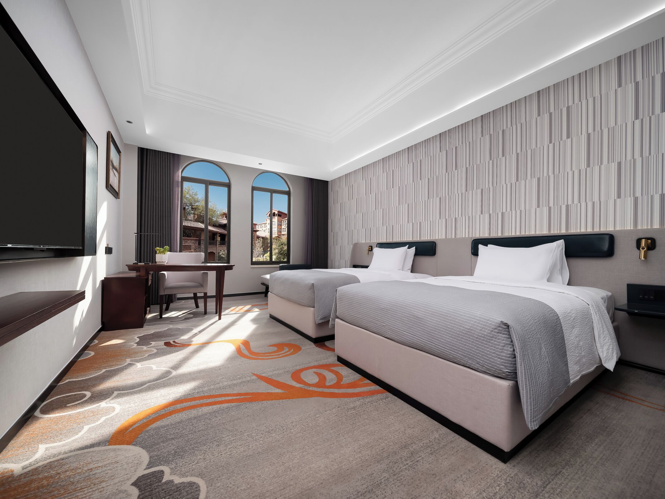 Comfort Twin Room, Garden View | In-room safe, blackout drapes, iron/ironing board, free WiFi