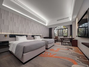 Comfort Twin Room, Garden View | In-room safe, blackout drapes, iron/ironing board, free WiFi - Wanda Yue Yuanyang (Xinxiang)
