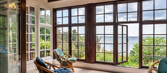 Kysthus i Cornwall med Havutsikt