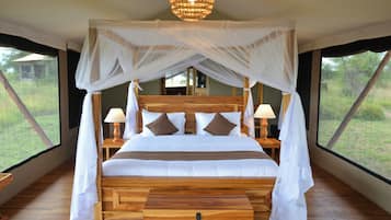 Chambre Deluxe Double ou avec lits jumeaux, vue parc | Literie de qualité supérieure, couette en duvet d'oie