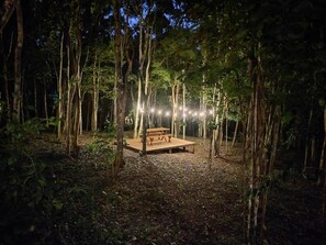 Terrace/patio - Hotel cabañas aldea maya (Calakmul)