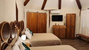 Premium bedding, down duvets, individually decorated