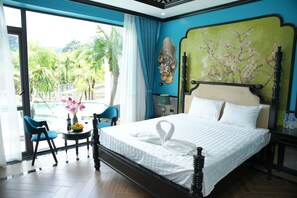 Deluxe Double Room, Pool View | Desk, laptop workspace, soundproofing, free WiFi - Happy Tam Coc Ecolodge (Hoa Lu)