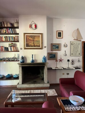 TV connectée, cheminée