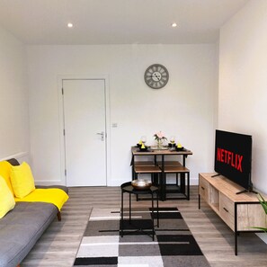 TV connectée, cheminée