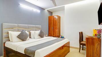 Deluxe kamer | Luxe beddengoed, een bureau, gratis wifi, beddengoed